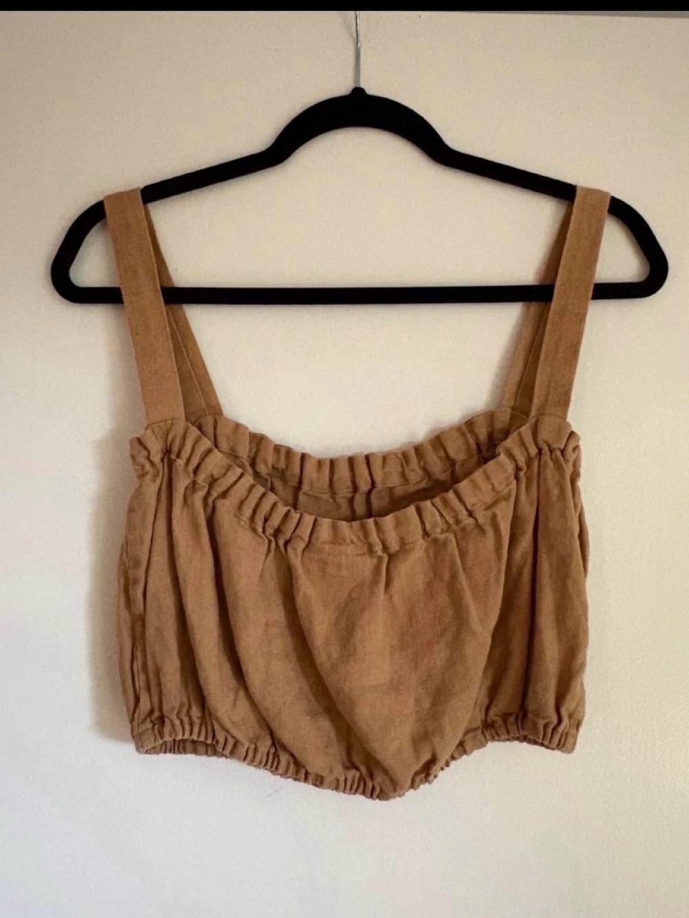 Nicole purdy ruffle crop top